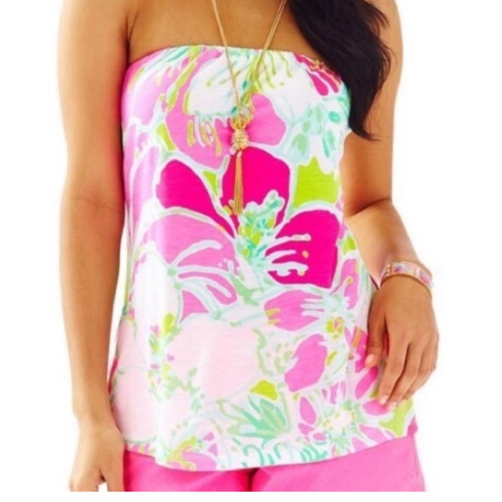 💚💗Rare Find💗💚 🆕 NWT Tyra Tub Top Don’t Give a Cluck Flamingo Pink Size XL